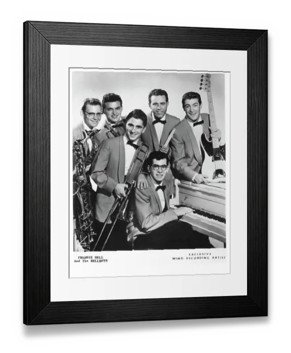 Framed Print : Photo of Freddie Bell and the Bellboys Framed Print : Photo of Freddie Bell and the Bellboys