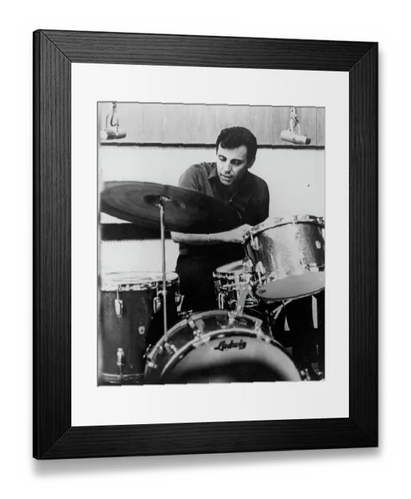 Framed Print : Photo of Hal Blaine Framed Print : Photo of Hal Blaine