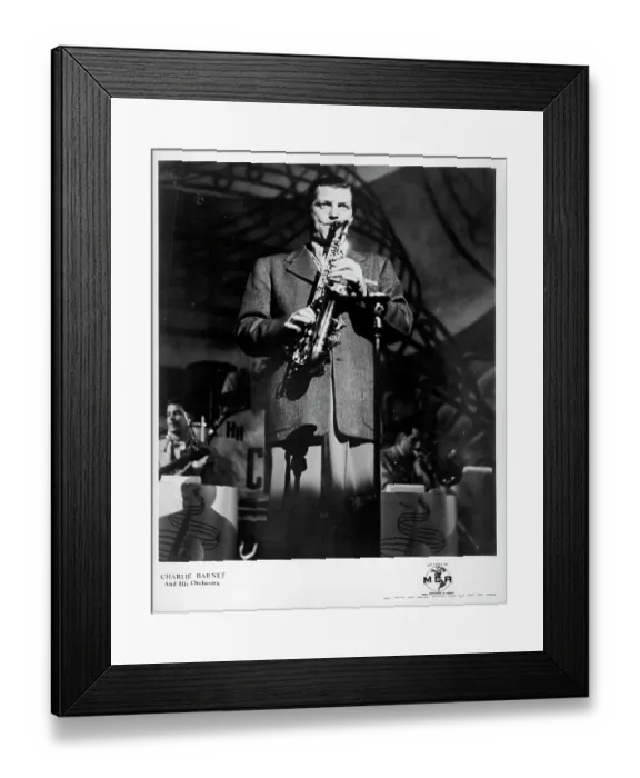 Framed Print : Photo of Charlie Barnet Framed Print : Photo of Charlie Barnet