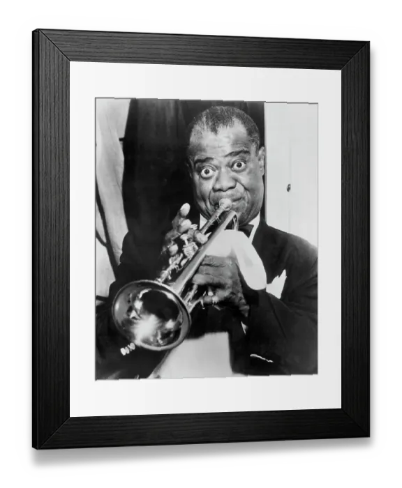 Framed Print : Photo of Louis Armstrong Framed Print : Photo of Louis Armstrong