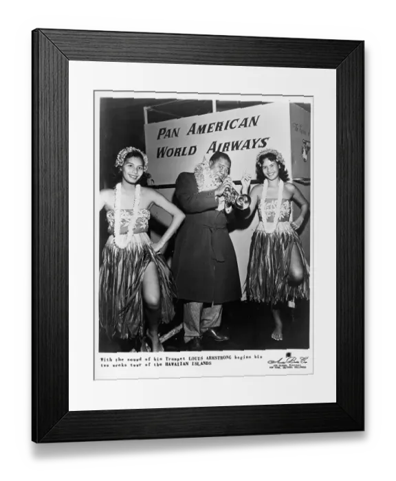 Framed Print : Photo of Louis Armstrong Framed Print : Photo of Louis Armstrong