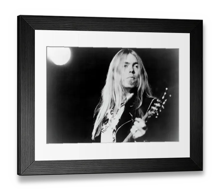 Framed Print : Photo of Gregg Allman Framed Print : Photo of Gregg Allman