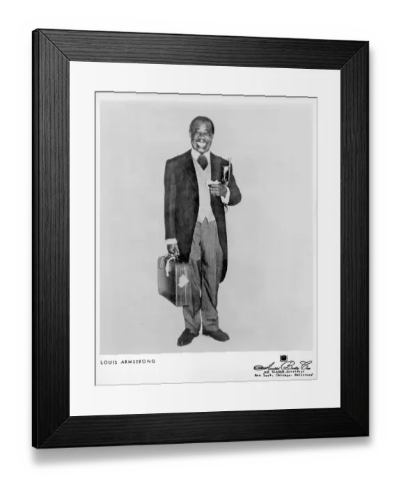 Framed Print : Photo of Louis Armstrong