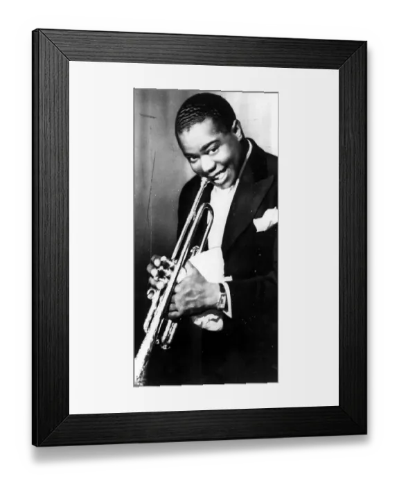 Framed Print : Photo of Louis Armstrong Framed Print : Photo of Louis Armstrong