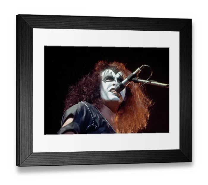 Framed Print : Photo of Gene Simmons Framed Print : Photo of Gene Simmons
