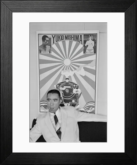 Framed Print : Yukio Mishima, Japanese Writer & Nationalist