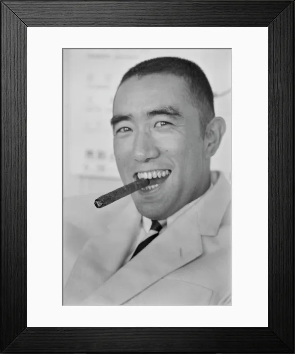 Framed Print : Yukio Mishima, Japanese Writer & Nationalist Framed Print : Yukio Mishima, Japanese Writer & Nationalist