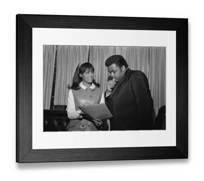 Framed Print : Solomon Burke And Tamiko Jones Framed Print : Solomon Burke And Tamiko Jones