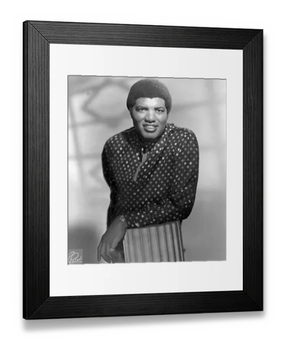 Framed Print : R and B vocalist Mack Rice