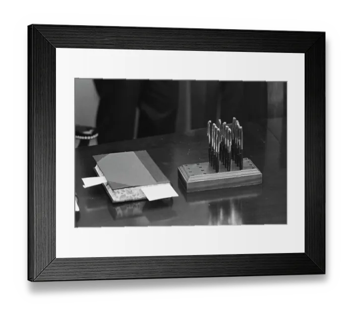 Framed Print : LBJ Sign The Federal Budget, 1968 Framed Print : LBJ Sign The Federal Budget, 1968