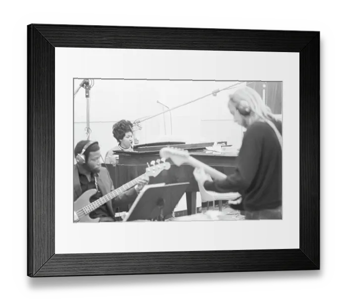 Framed Print : Queen Of Soul Recording With Allman Brother Framed Print : Queen Of Soul Recording With Allman Brother