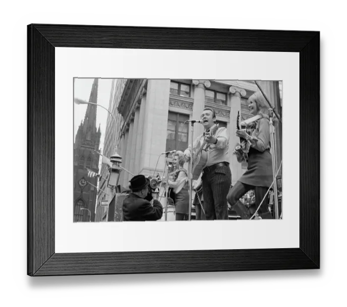 Framed Print : Wall Street Rally, New York City Framed Print : Wall Street Rally, New York City