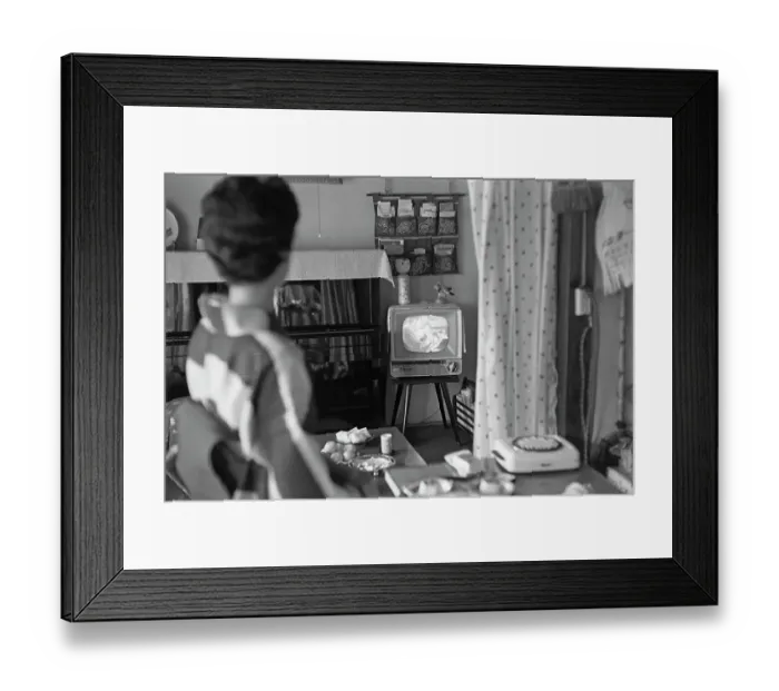 Framed Print : Japanese TV