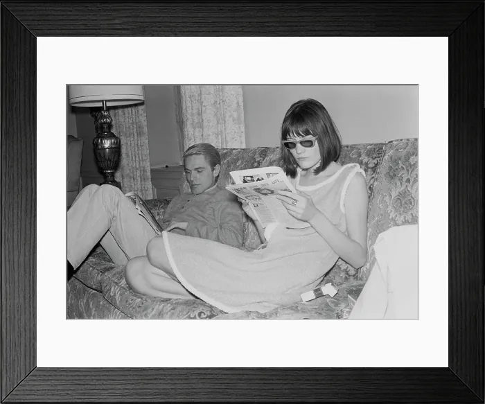 Framed Print : Sandie Shaw And Adam Faith Framed Print : Sandie Shaw And Adam Faith