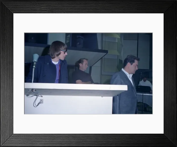 Framed Print : Jimmy Bowen Recording Session