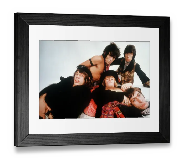 Framed Print : Rolling Stones Gather Moss