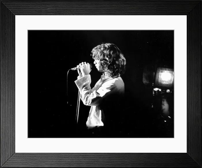 Framed Print : Jim Morrison On Stage Framed Print : Jim Morrison On Stage