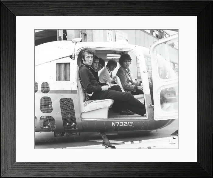 Framed Print : Dave Clark 5 In A Helicopter Framed Print : Dave Clark 5 In A Helicopter