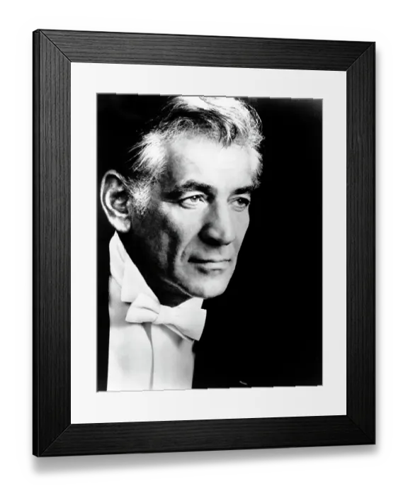 Framed Print : Leonard Bernstein Portrait Framed Print : Leonard Bernstein Portrait