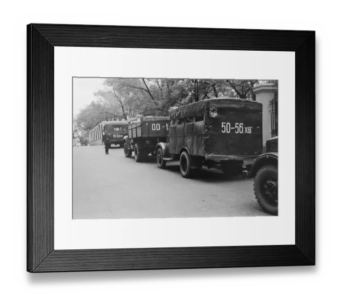 Framed Print : Khabarovsk Trucks Framed Print : Khabarovsk Trucks