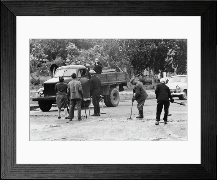 Framed Print : Soviet Roadworks Framed Print : Soviet Roadworks