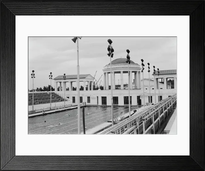 Framed Print : Soviet Swimming Pool Framed Print : Soviet Swimming Pool