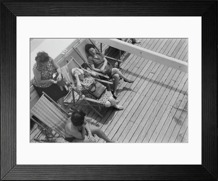 Framed Print : Cruise Deck