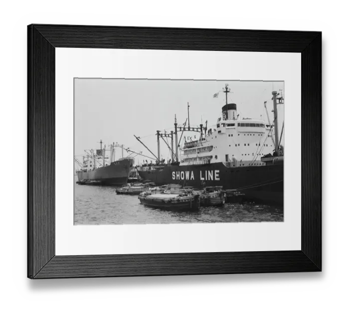 Framed Print : Ships At Yokohama Framed Print : Ships At Yokohama