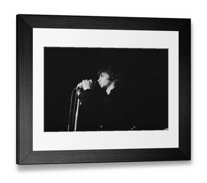 Framed Print : The Doors. Singer Jim Morrison (1943 - 1971) of American rock band the Framed Print : The Doors. Singer Jim Morrison (1943 - 1971) of American rock band the