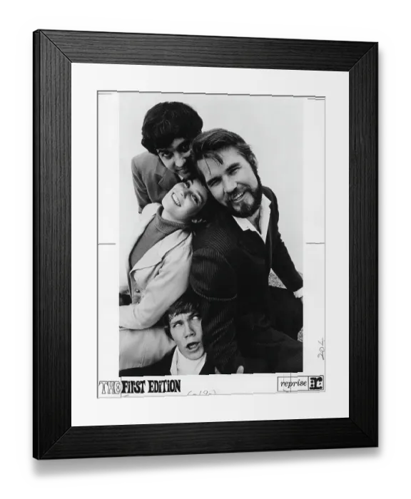 Framed Print : Kenny Rogers & The First Edition Portrait Framed Print : Kenny Rogers & The First Edition Portrait