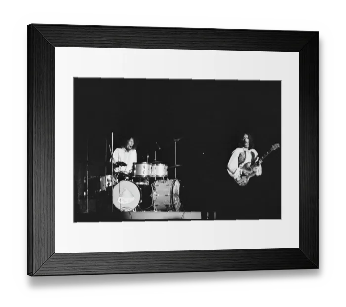 Framed Print : Cream. Drummer Ginger Baker (left) and guitarist Eric Clapton of British Framed Print : Cream. Drummer Ginger Baker (left) and guitarist Eric Clapton of British