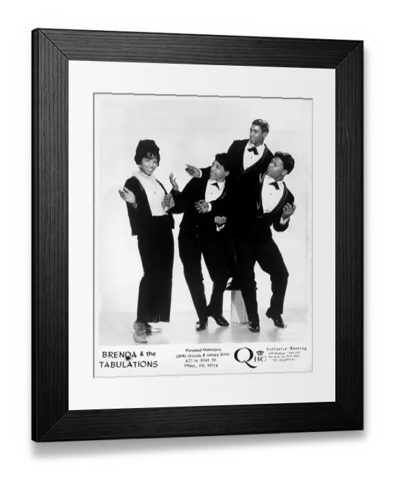 Framed Print : Brenda And The Tabulations Portrait Framed Print : Brenda And The Tabulations Portrait