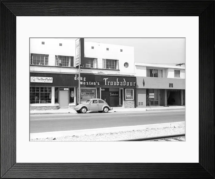 Framed Print : Doug Weston's Troubadour Framed Print : Doug Weston's Troubadour