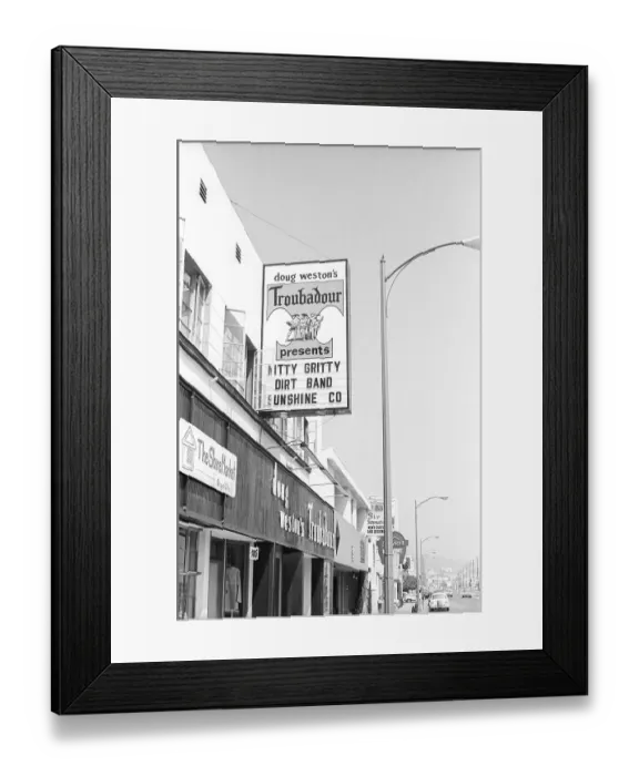 Framed Print : Doug Weston's Troubadour Framed Print : Doug Weston's Troubadour