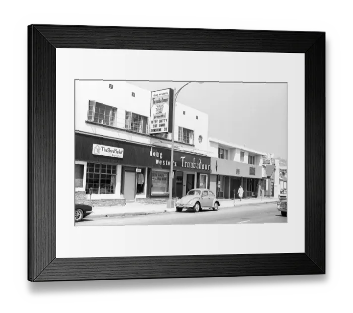 Framed Print : Doug Weston's Troubadour Framed Print : Doug Weston's Troubadour