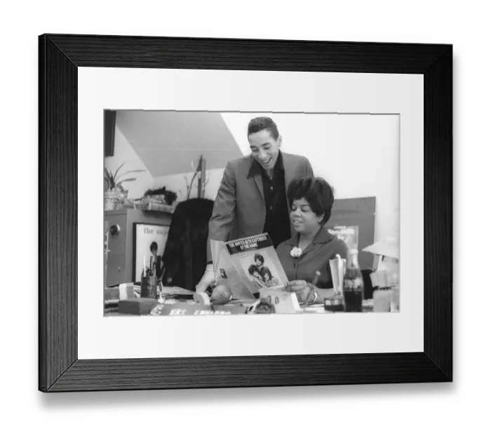 Framed Print : Smokey Robinson And Esther Gordy Framed Print : Smokey Robinson And Esther Gordy