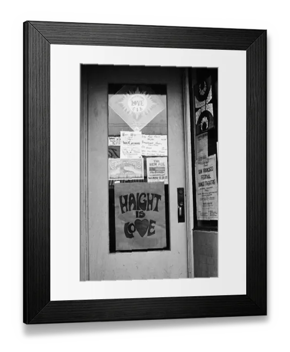 Framed Print : The Epicenter Of The Summer Of Love Framed Print : The Epicenter Of The Summer Of Love