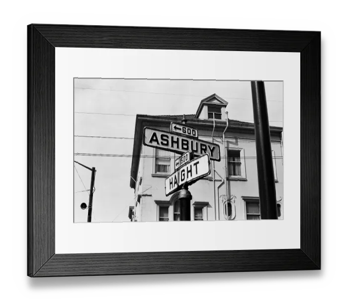 Framed Print : The Epicenter Of The Summer Of Love Framed Print : The Epicenter Of The Summer Of Love