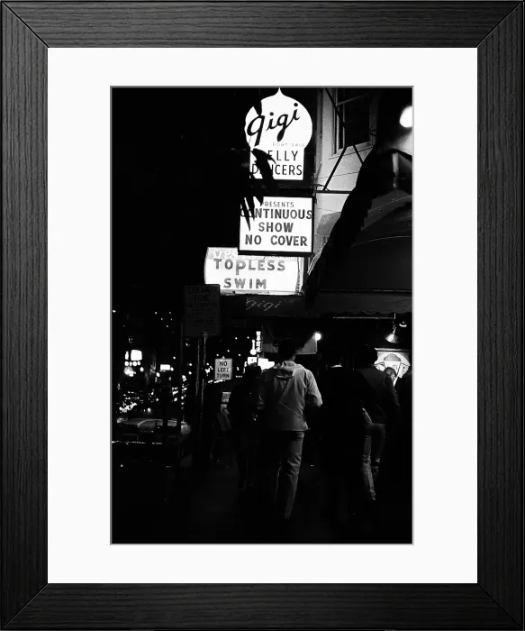 Framed Print : San Francisco's Adult Night Life Framed Print : San Francisco's Adult Night Life