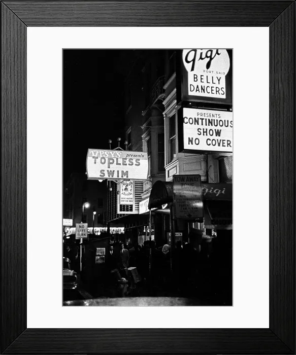 Framed Print : San Francisco's Adult Night Life Framed Print : San Francisco's Adult Night Life
