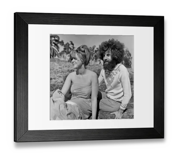 Framed Print : Hippies Enjoy The Sunshine Framed Print : Hippies Enjoy The Sunshine