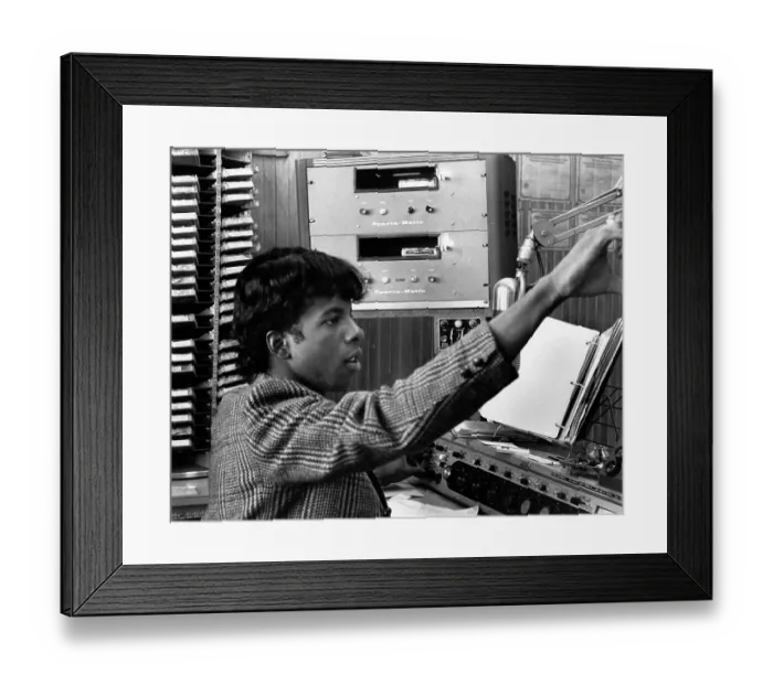 Framed Print : Radio DJ & Singer Sly Stone Framed Print : Radio DJ & Singer Sly Stone