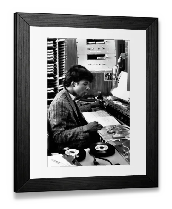 Framed Print : Radio DJ & Singer Sly Stone Framed Print : Radio DJ & Singer Sly Stone