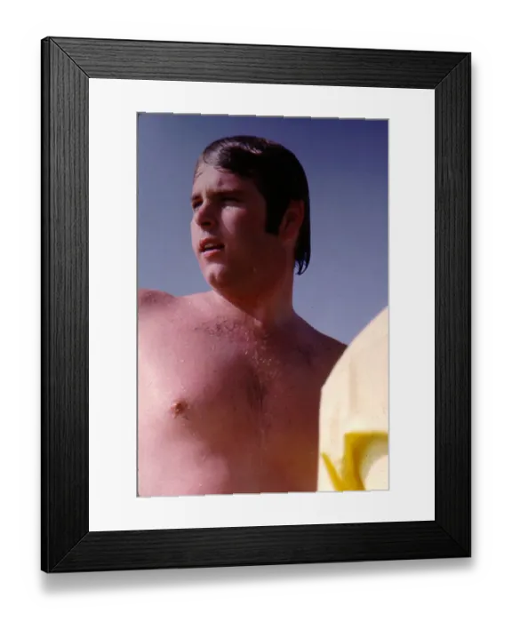 Framed Print : Carl Wilson Portrait On The Beach Framed Print : Carl Wilson Portrait On The Beach