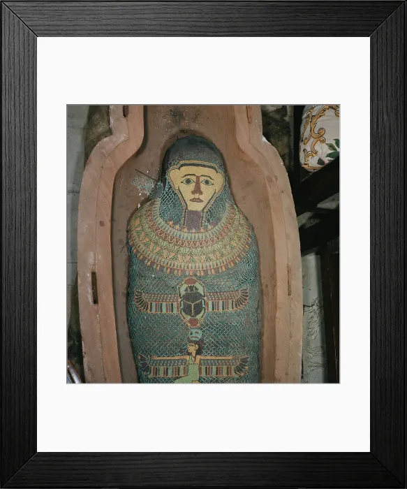 Framed Print : Mummy Case Of Hager Framed Print : Mummy Case Of Hager