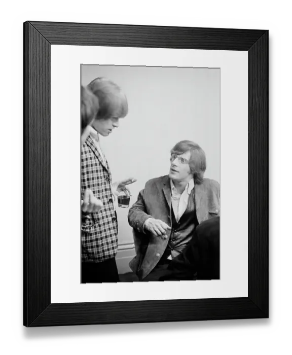 Framed Print : Brian Jones And John Sebastian