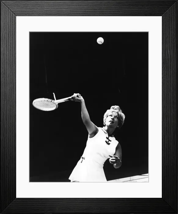 Framed Print : Dinah Shore Playing Tennis