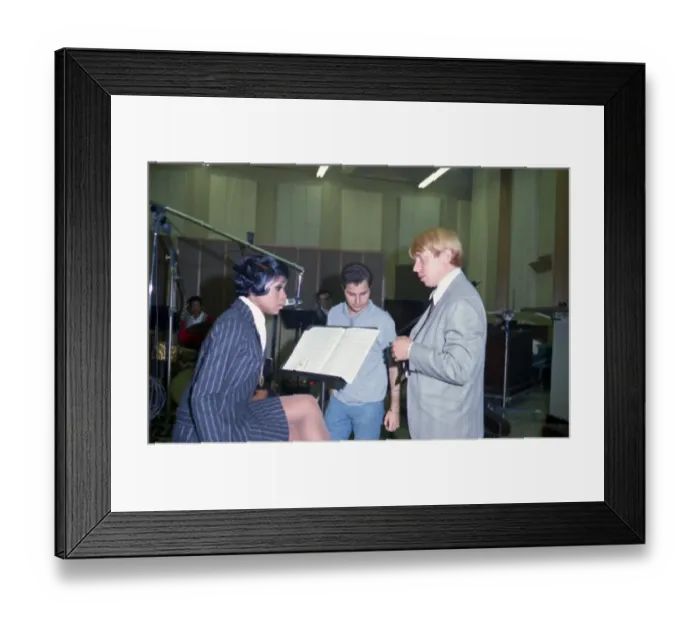 Framed Print : Lola Falana Recording Session