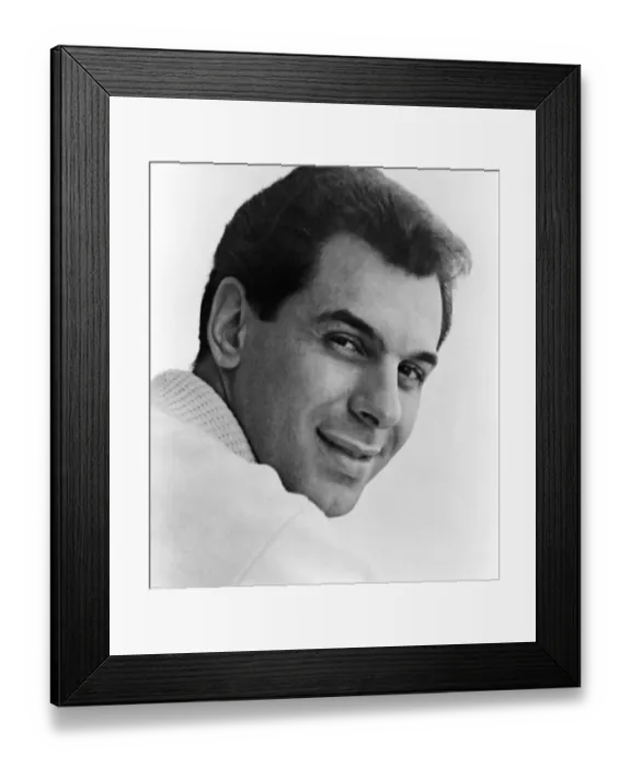 Framed Print : Portrait. CIRCA 1966: Singer Freddy Cannon poses for a portait in circa 1966 Framed Print : Portrait. CIRCA 1966: Singer Freddy Cannon poses for a portait in circa 1966