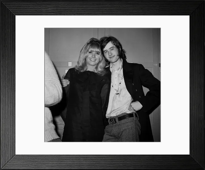 Framed Print : Jimmy Page With A Fan Framed Print : Jimmy Page With A Fan